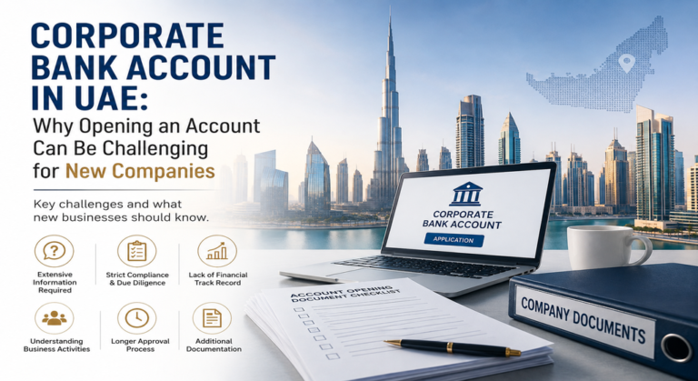 Corporate bank account opening in UAE for new companies
